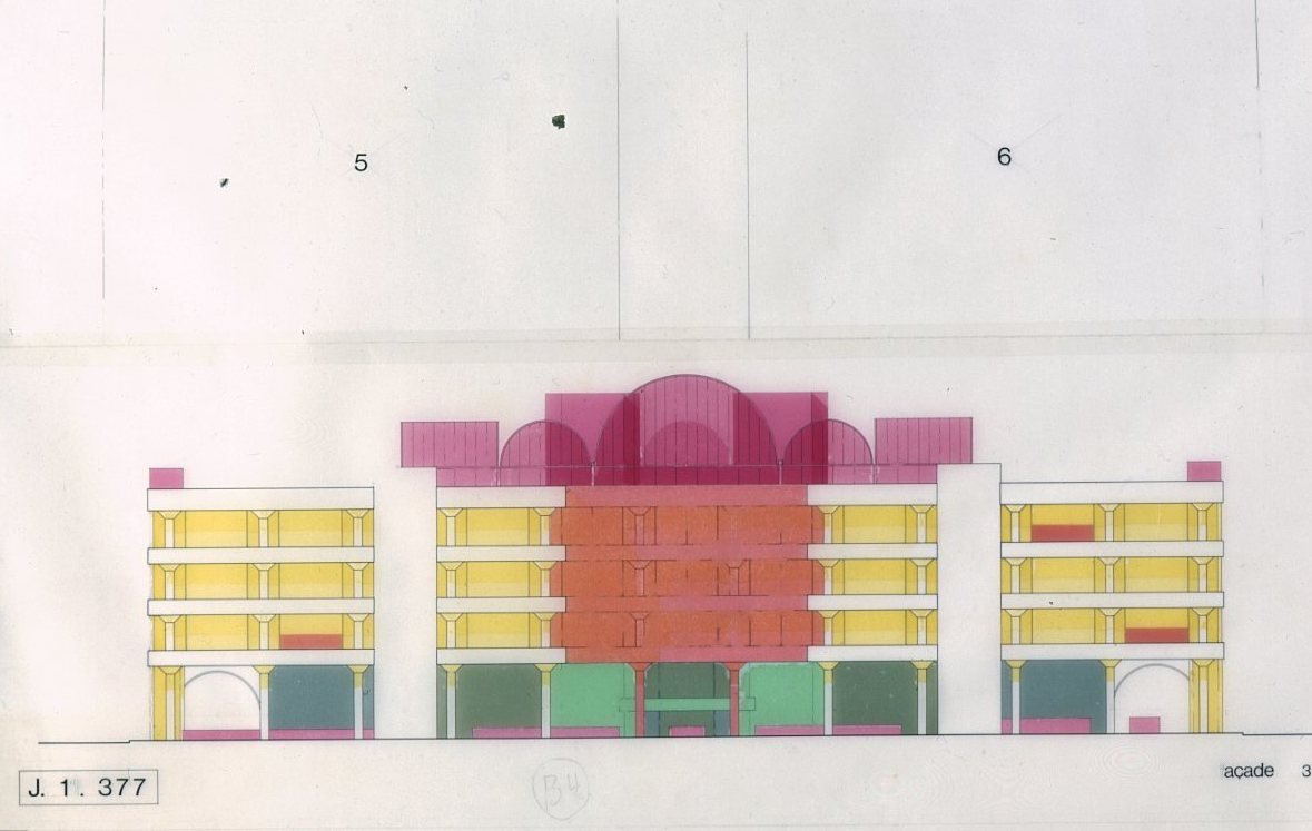 Projet-concours pour le Centre Beaubourg